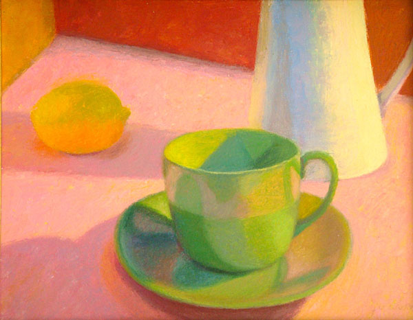 Green Cup and Lemon   11x14